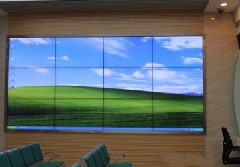 井冈山液晶拼接屏的另类用法。